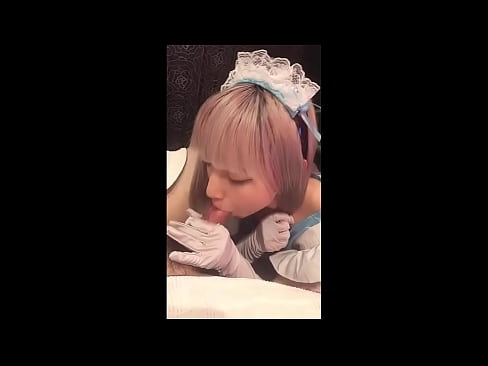 ❤️ 日本のアイドル「まゆか」、フレンチメイドのコスプレ、その1、ローションでフェラチオ、自慰行為 ️ ロシアポルノ ❌️❤